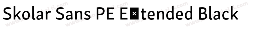 Skolar Sans PE Extended Black Ital字体转换